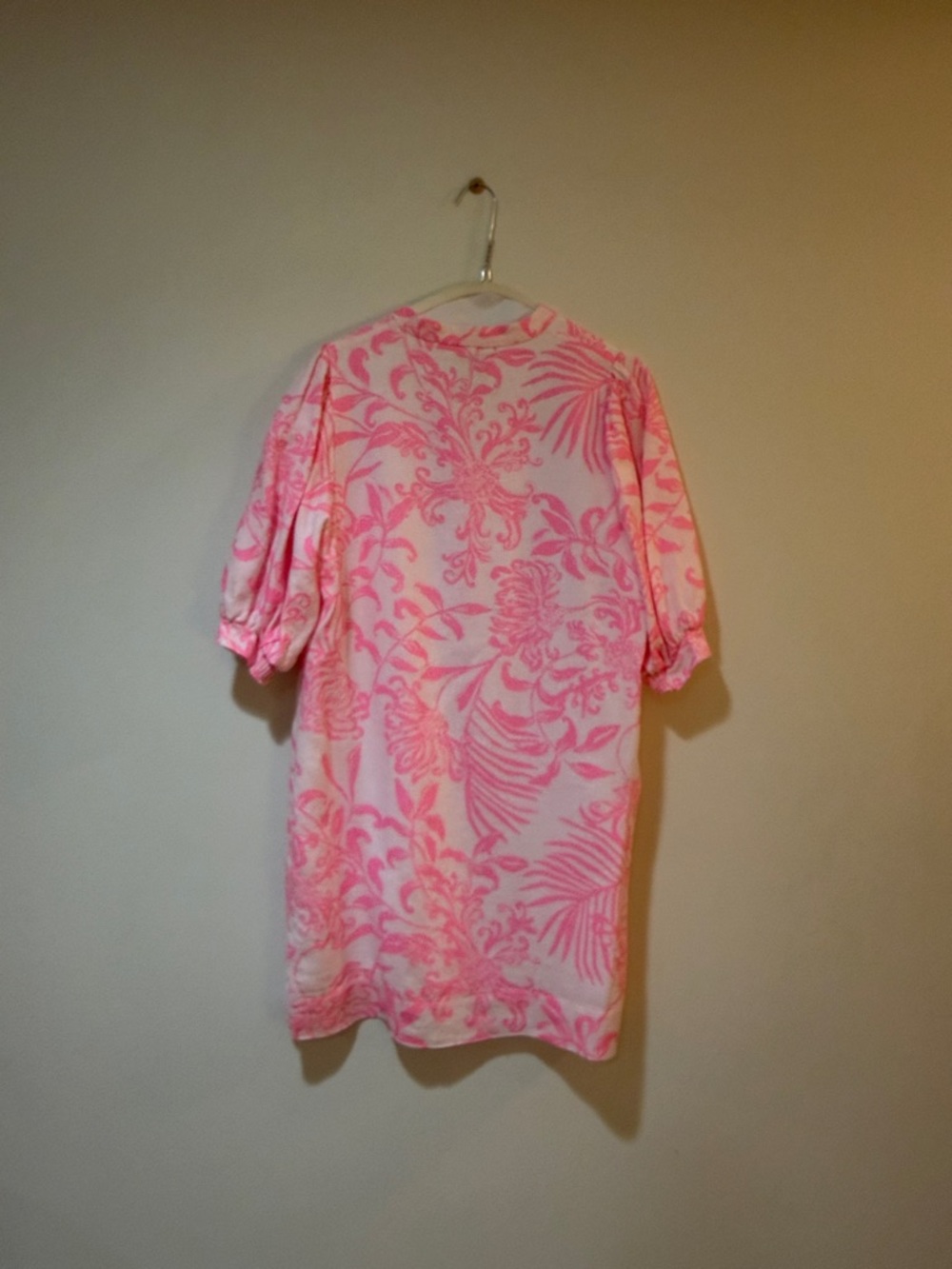 Lilly Pulitzer Pink & White Tropical Mini Shift Dress - Picture 7 of 10